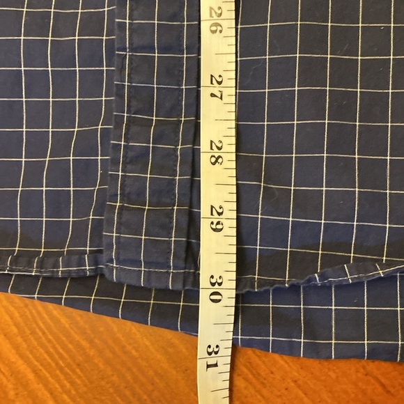 Tommy Hilfiger XXL Men’s Shirt Button Down Long Sleeve Navy Check - Picture 10 of 10